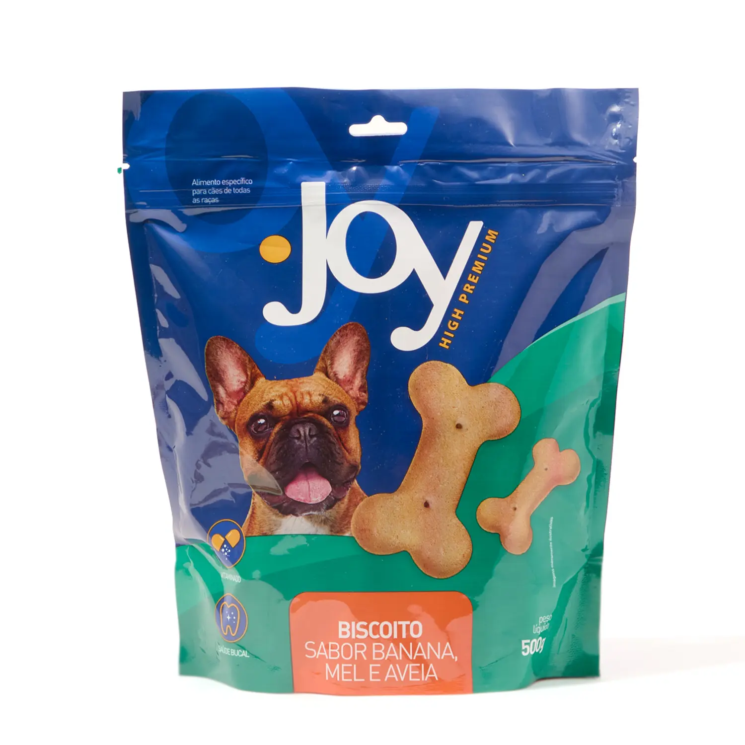 Biscoito Joy para Cães Adultos Banana, Mel e Aveia